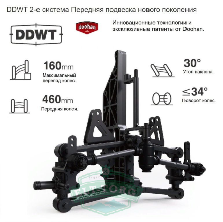 Электроскутер Doohan iTango HO 1200W Черный