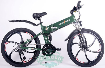 Электровелосипед Ecoffect Hummer Middle Drive 500W Зеленый Электровелосипед Ecoffect Hummer Middle Drive 500W Зеленый
