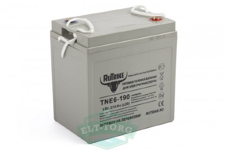 Тяговый гелевый аккумулятор RuTrike TNE6-190 (6V210A/H C3) Тяговый гелевый аккумулятор RuTrike TNE6-190 (6V210A/H C3)