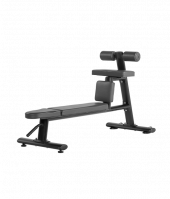 BRONZE GYM H-035 Скамья для скручиваний горизонтальная (ЧЕРНЫЙ)