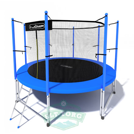 Батут i-JUMP CLASSIC 8ft 2,44м с нижней сетью и лестницей (blue) Батут i-JUMP CLASSIC 8ft 2,44м с нижней сетью и лестницей (blue)