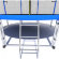 Батут i-JUMP CLASSIC 8ft 2,44м с нижней сетью и лестницей (blue) Батут i-JUMP CLASSIC 8ft 2,44м с нижней сетью и лестницей (blue)