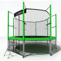Батут i-JUMP CLASSIC 8ft 2,44м с нижней сетью и лестницей (green) Батут i-JUMP CLASSIC 8ft 2,44м с нижней сетью и лестницей (green)