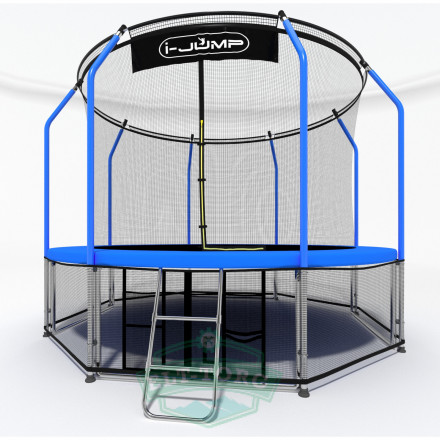 Батут i-JUMP Elegant 10ft 3,06м с нижней сетью и лестницей (blue) Батут i-JUMP Elegant 10ft 3,06м с нижней сетью и лестницей (blue)