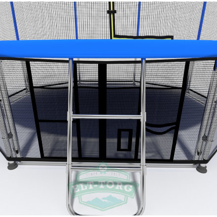 Батут i-JUMP Elegant 16ft 4,88м с нижней сетью и лестницей (blue) Батут i-JUMP Elegant 16ft 4,88м с нижней сетью и лестницей (blue)