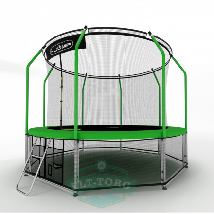 Батут i-JUMP Elegant 8ft 2,44м с нижней сетью и лестницей (green) Батут i-JUMP Elegant 8ft 2,44м с нижней сетью и лестницей (green)