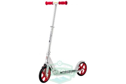 Самокат Razor A5 Lux Серебристо-красный
