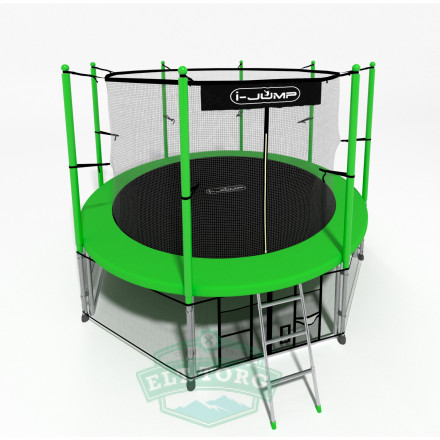 Батут i-JUMP CLASSIC 16ft 4,88м с нижней сетью и лестницей (green) Батут i-JUMP CLASSIC 16ft 4,88м с нижней сетью и лестницей (green)
