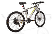 Электровелосипед двухподвес UBERBIKE H26 white