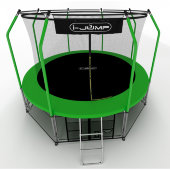 Батут i-JUMP Elegant 14ft 4,27м с нижней сетью и лестницей (green) Батут i-JUMP Elegant 14ft 4,27м с нижней сетью и лестницей (green)