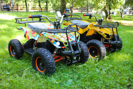 Электроквадроцикл MYTOY 500D Lux черно-оранжевый