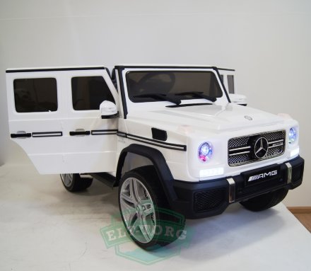 Электромобиль RiverToys Mercedes-Benz-G65-AMG-WHITE
