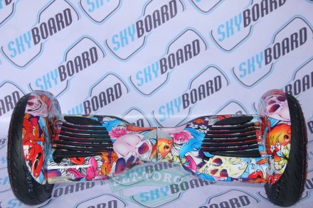 Гироскутер SkyBoard SUV APP 10,5 Черепа Цветные Гироскутер SkyBoard SUV APP 10,5 Черепа Цветные