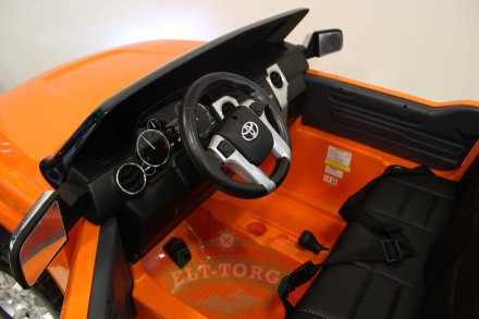 Детский электромобиль TOYOTA TUNDRA JJ2255 оранжевый (ЛИЦЕНЗИОННАЯ МОДЕЛЬ)