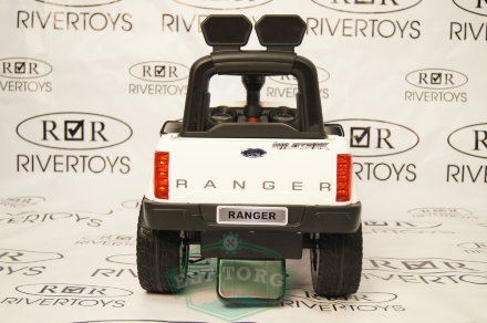 Толокар FORD RANGER DK-P01 белый (ЛИЦЕНЗИОННАЯ МОДЕЛЬ)