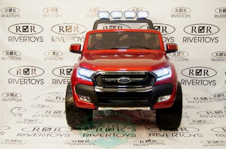 Детский электромобиль NEW FORD RANGER 4WD вишневый (ЛИЦЕНЗИОННАЯ МОДЕЛЬ)